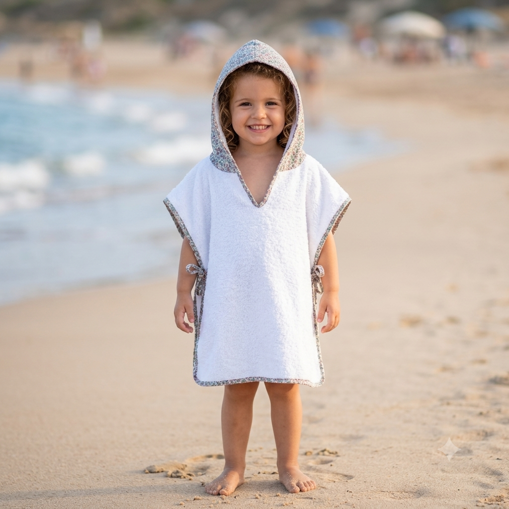 Poncho playa Green