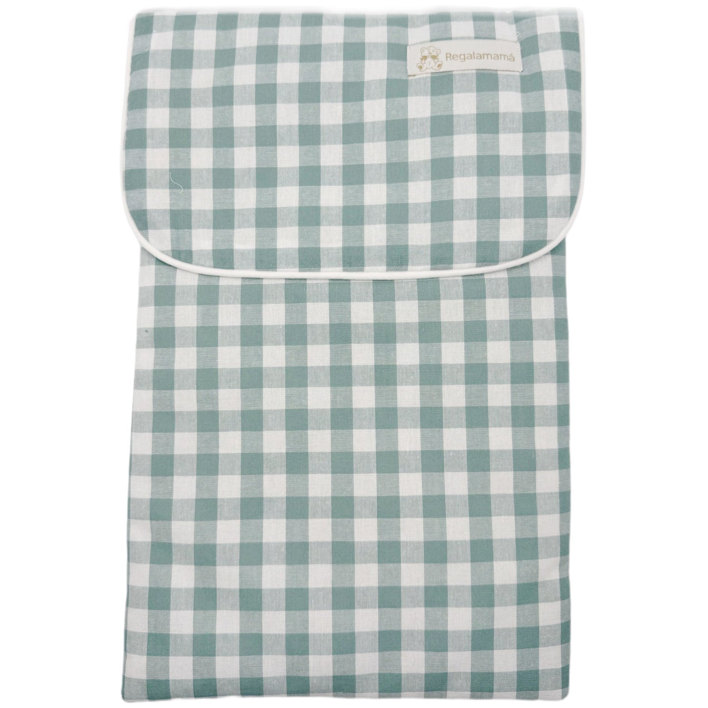 PORTA PAÑALES VICHY VERDE