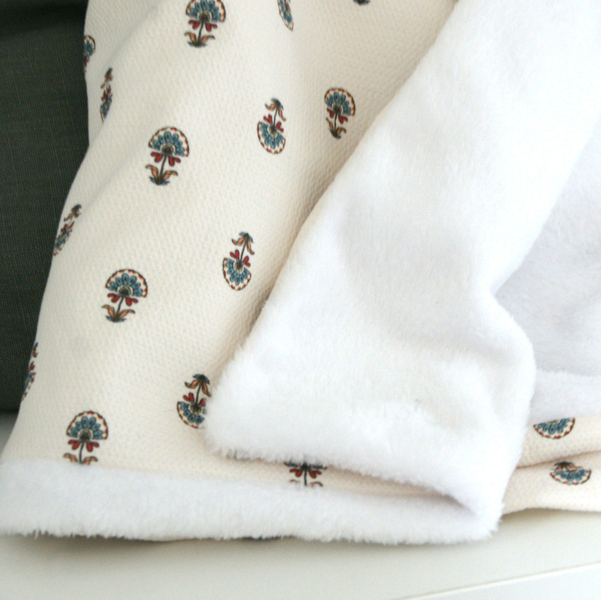 Manta para bebés reversible con estampado