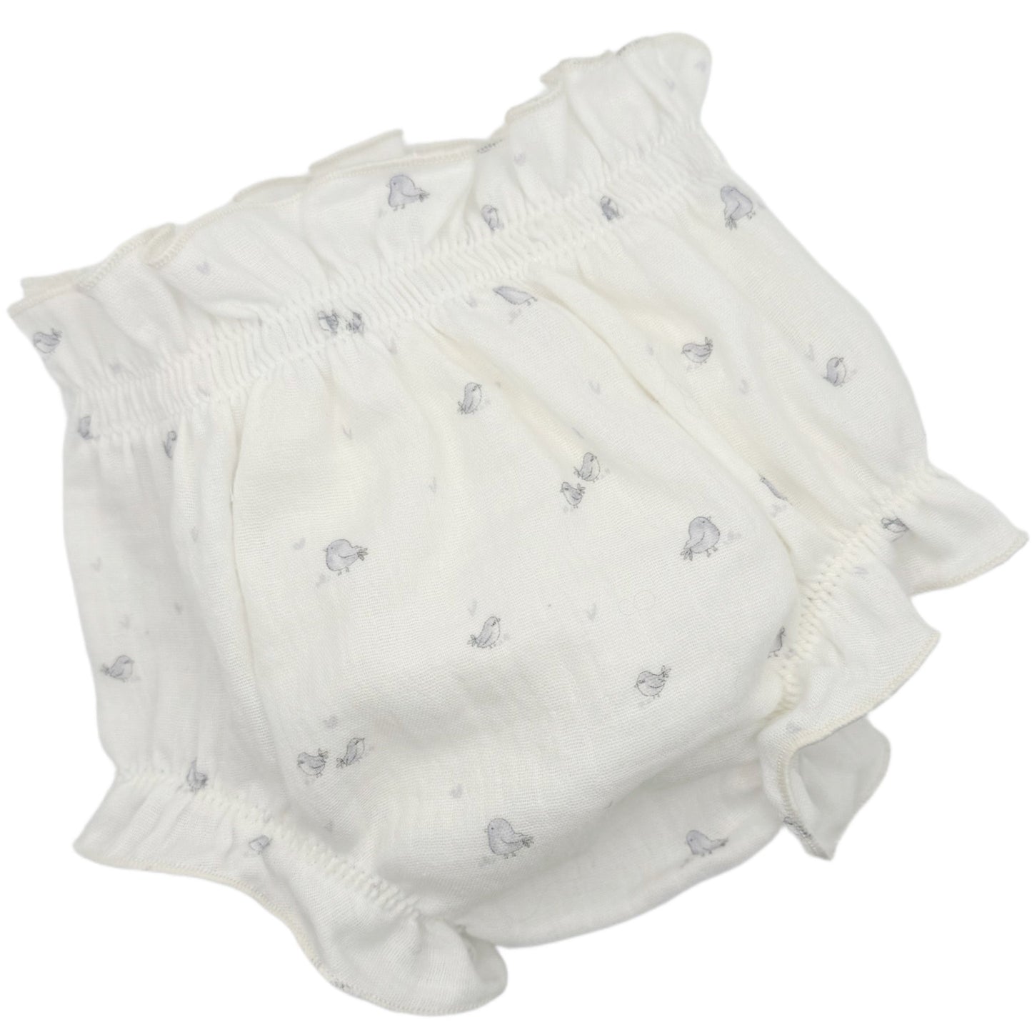 CUBRE PAÑAL PÁJAROS GRIS