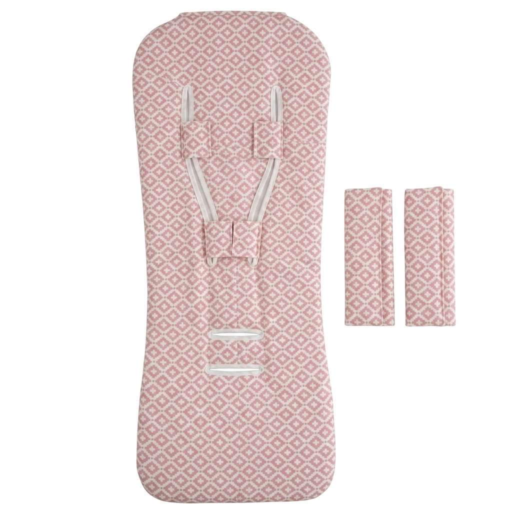 Colchoneta universal geométrico rosa