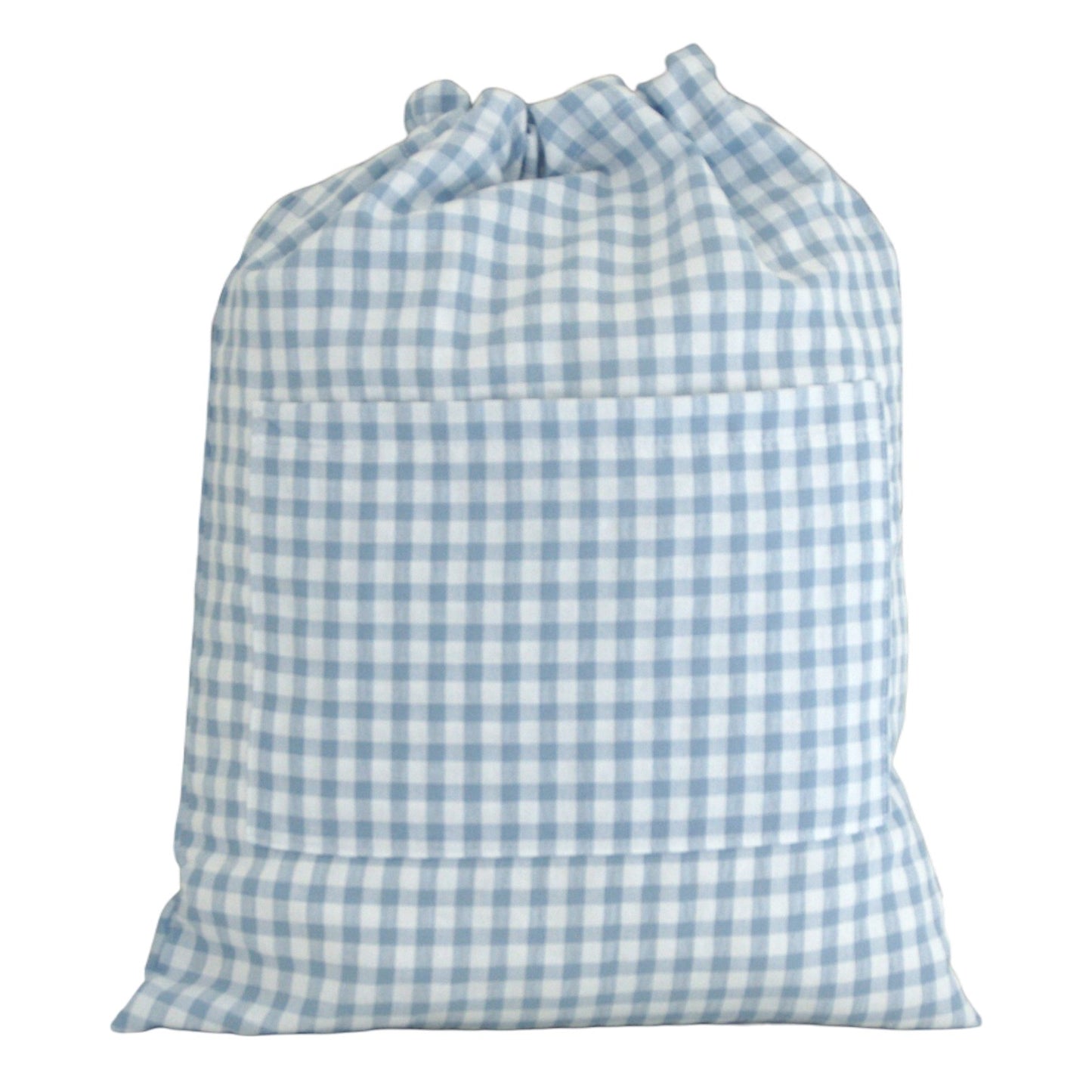 Bolsa ropa Vichy azul clarito
