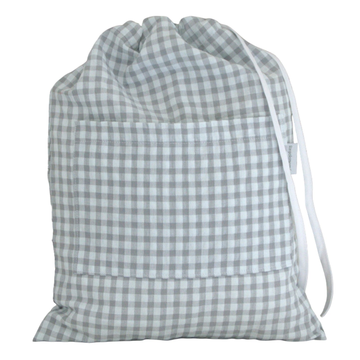 Bolsa ropa Vichy gris