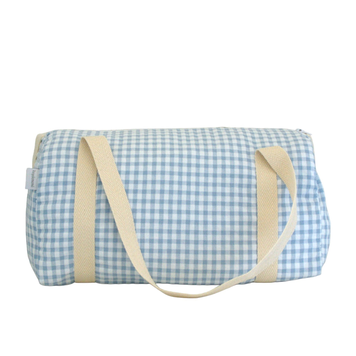 Bolso viaje vichy azul clarito