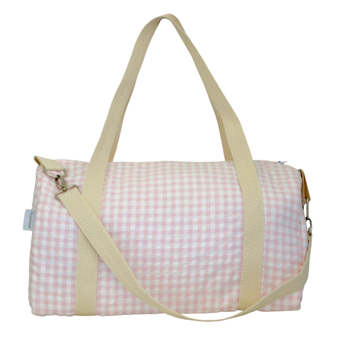 Bolso viaje vichy rosa pequeño