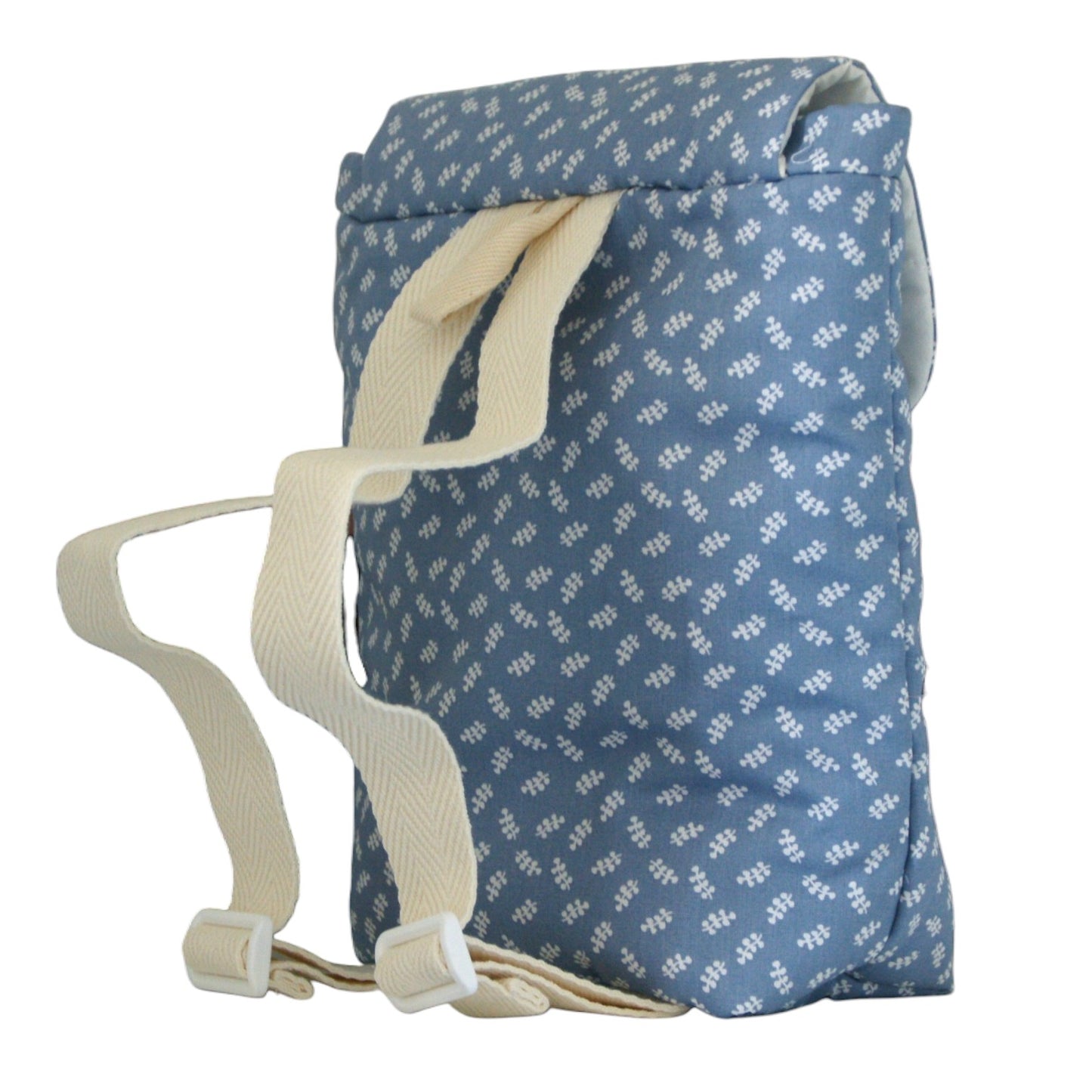 Mochila guardería impermeable Ramitas Azul