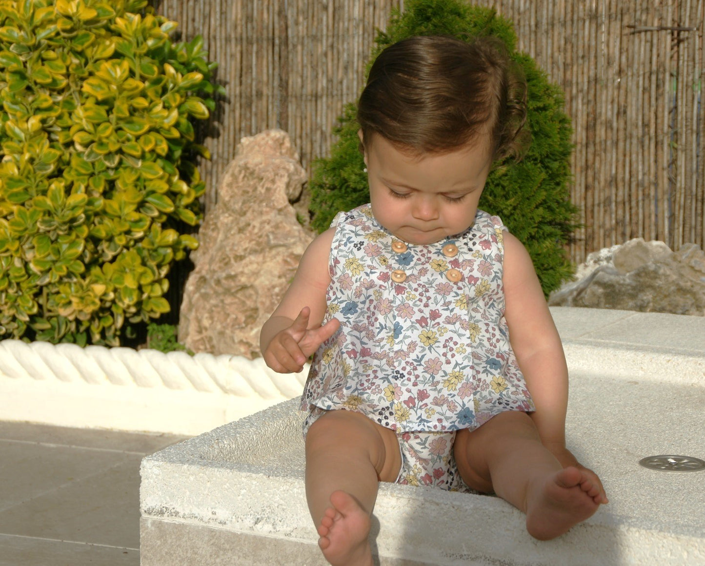 Vestido con pololo flores