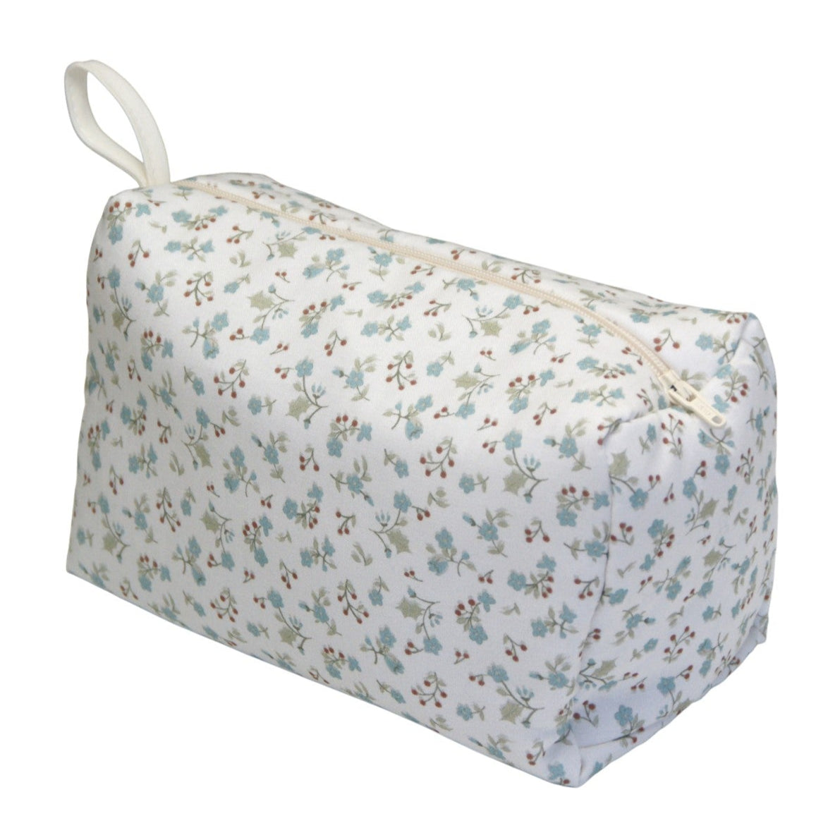 NECESER CUBO FLORECITAS AZUL