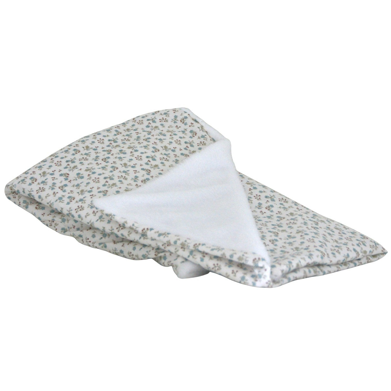 MANTA REVERSIBLE FLORECITAS AZUL