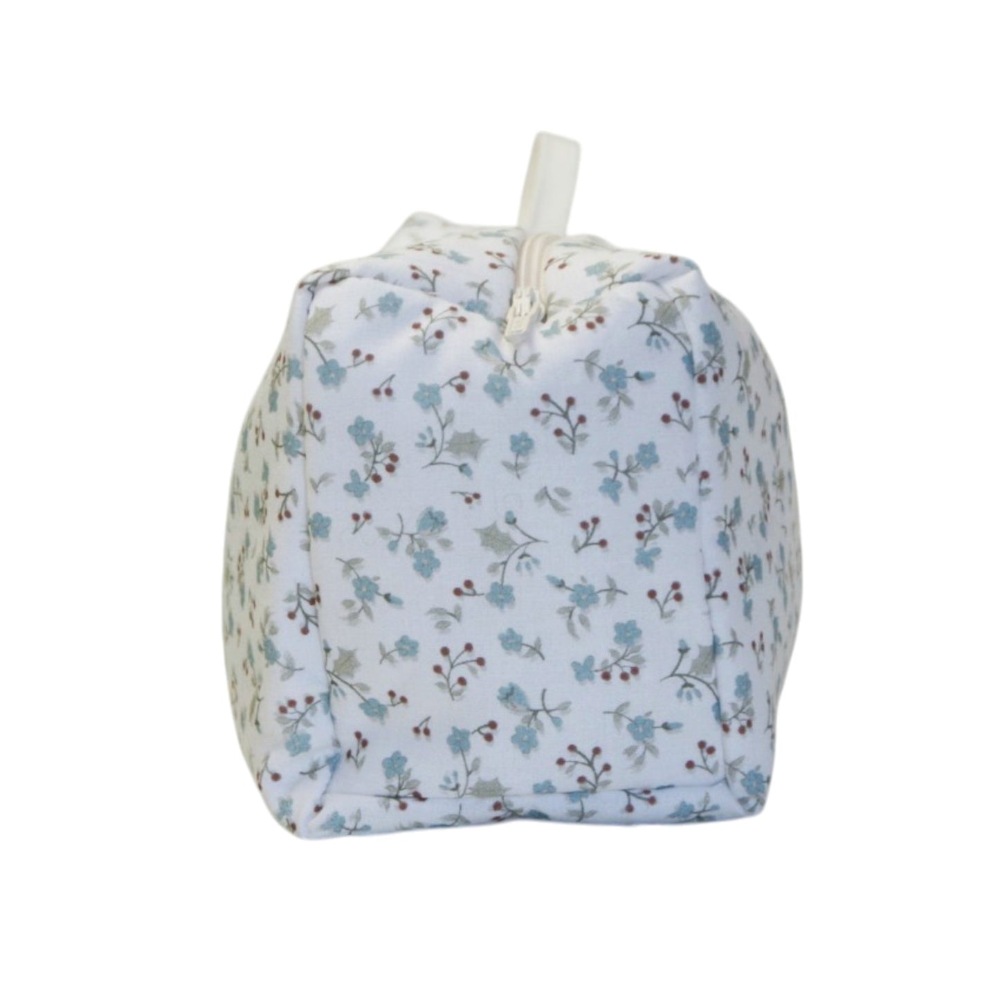 NECESER CUBO FLORECITAS AZUL