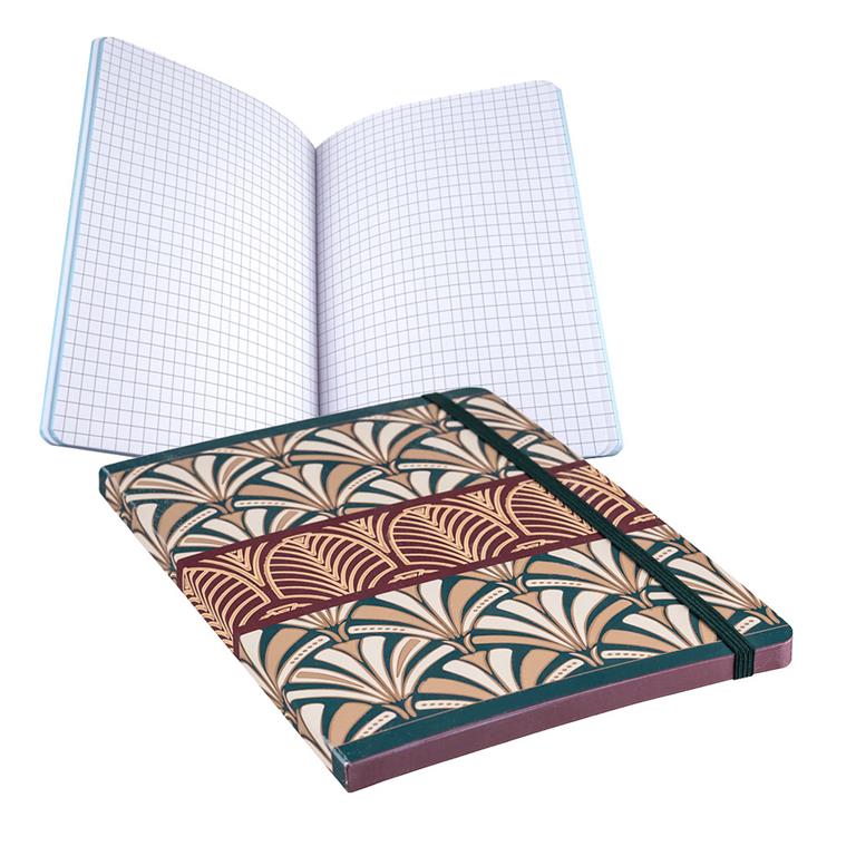 Libreta estampada verde