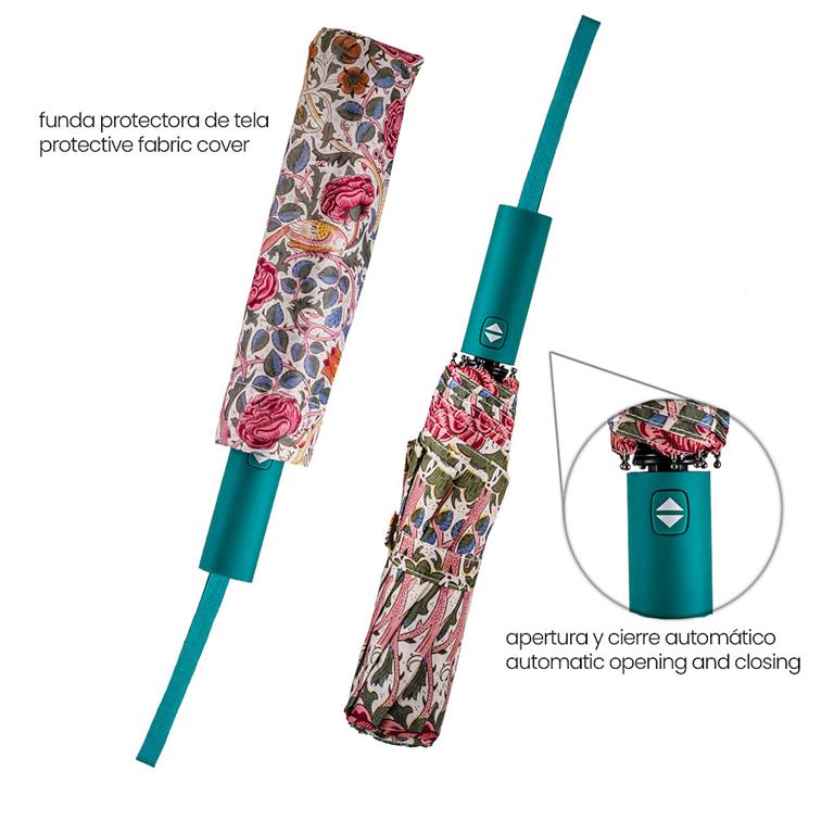Paraguas estampado rosa