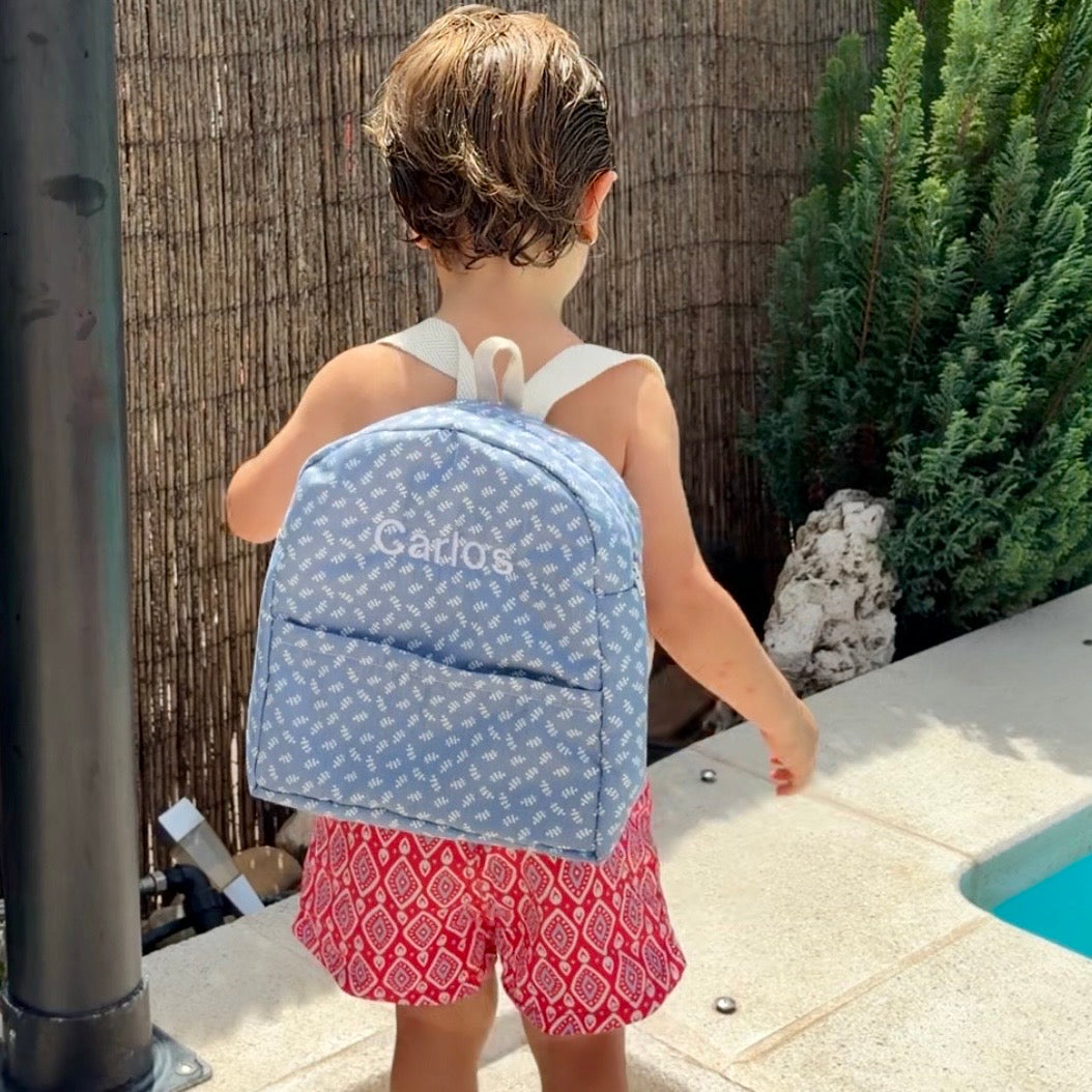 Mochila guardería Ramas Azules