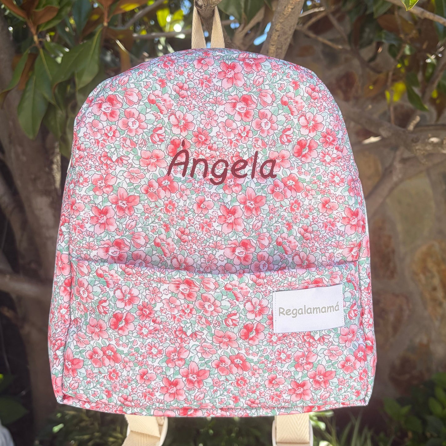 Mochila Waterproof florecitas