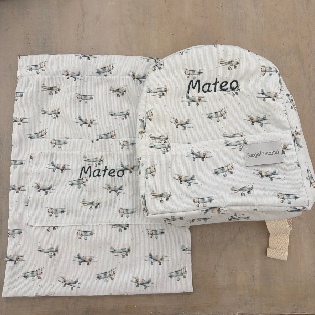 Dúo guardería Aviones personalizado