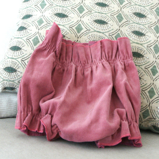 Cubre pañal pana rosa