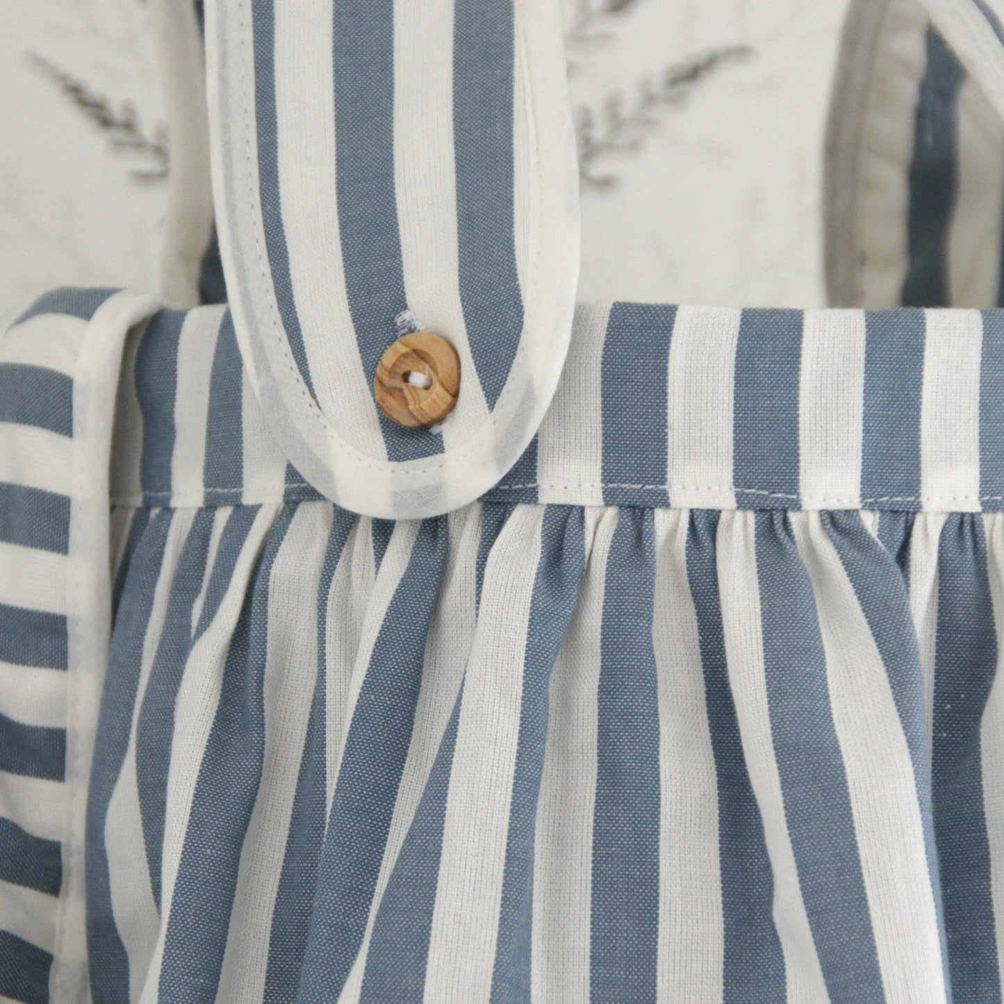 BOLSA CARRO REDONDA RAYAS AZUL