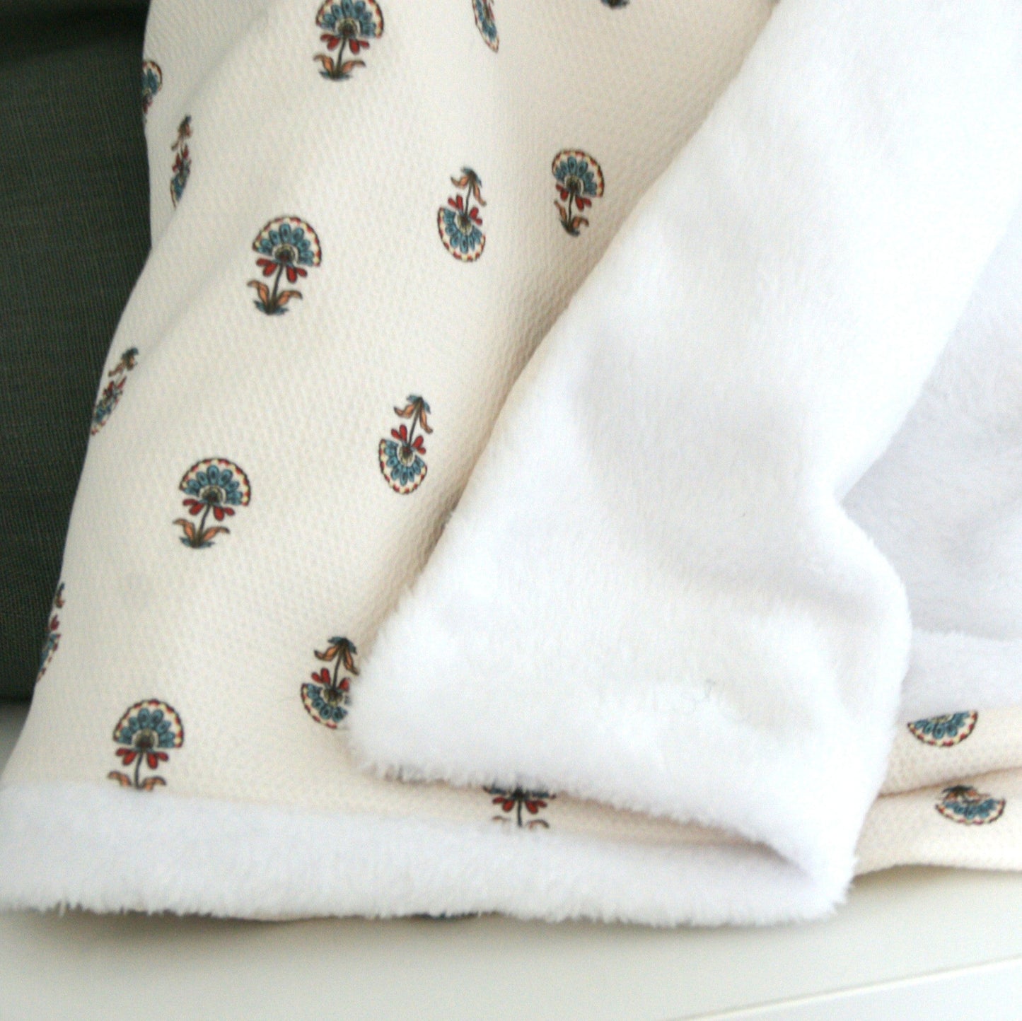 Manta para bebés reversible con estampado 