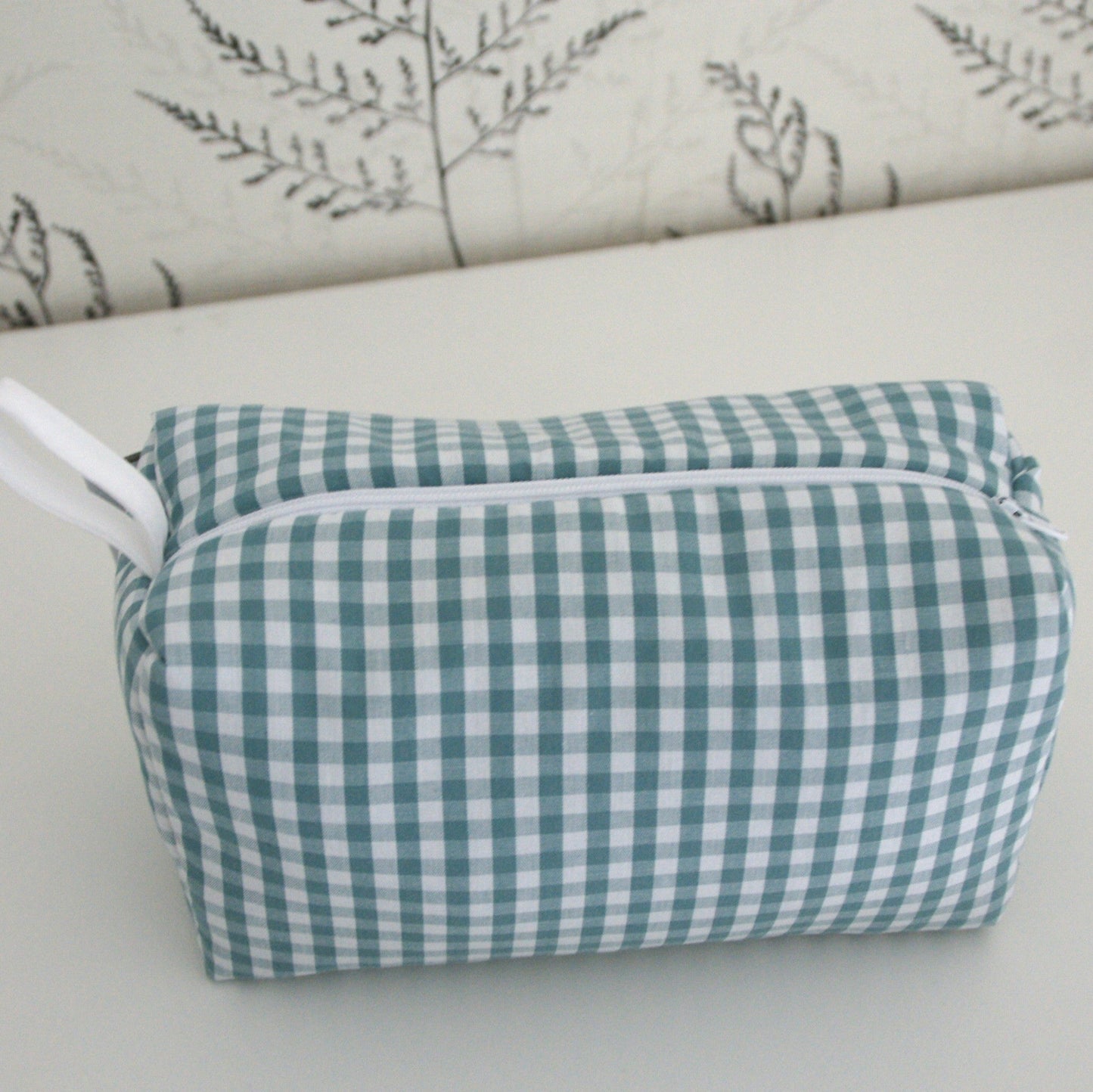 Neceser cubo vichy verde