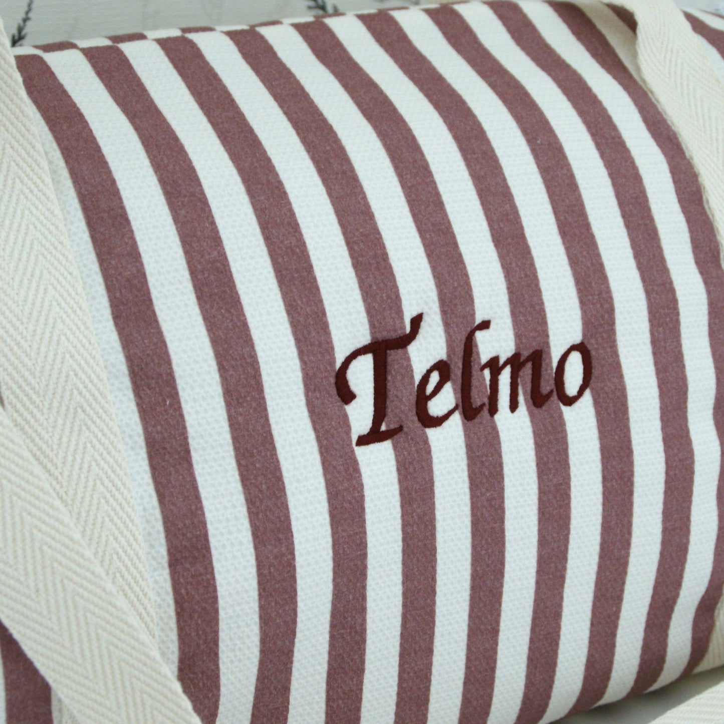 Bolso viaje rayas fraise