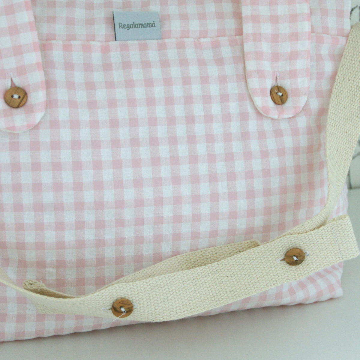 Bolsa carro mini Vichy Rosa