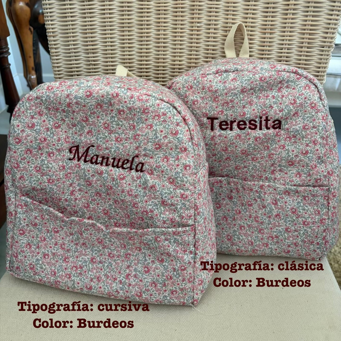 Mochila guardería rose