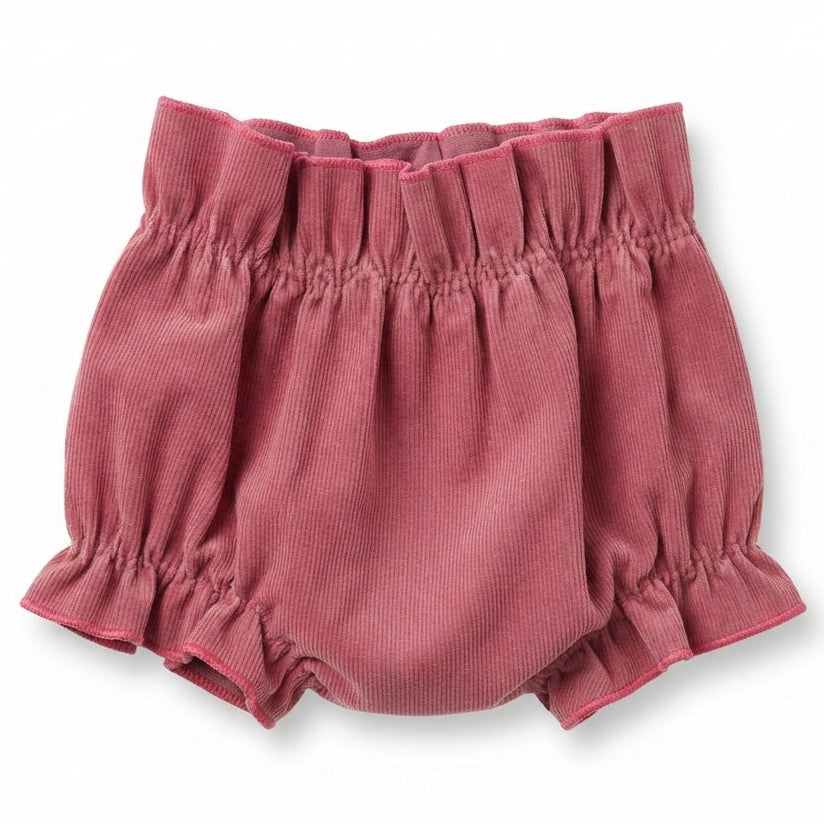 Cubre pañal pana rosa