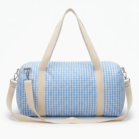 Bolso viaje vichy azul