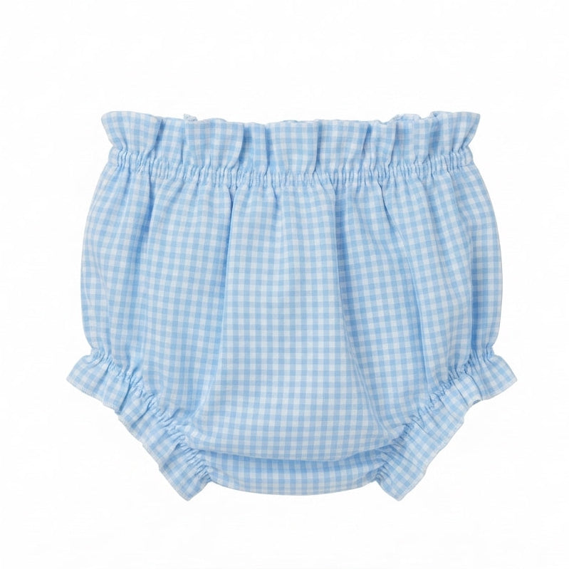 Cubre pañal vichy azul