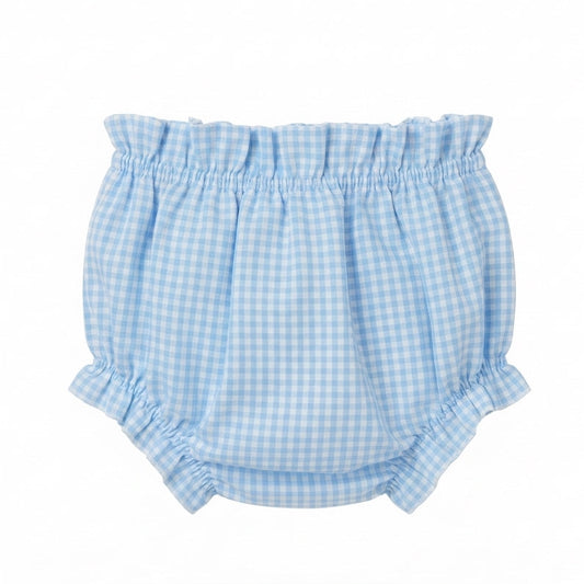 Cubre pañal vichy azul
