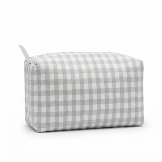 Neceser cubo vichy gris