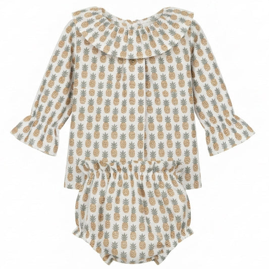 Vestido corto manga larga - pololo piñas