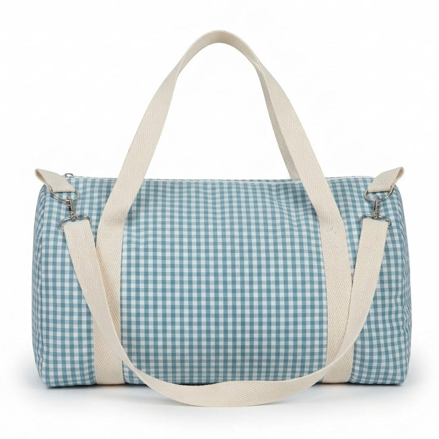 Bolso viaje vichy verde