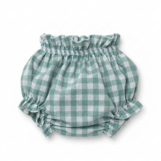 Cubre pañal vichy verde