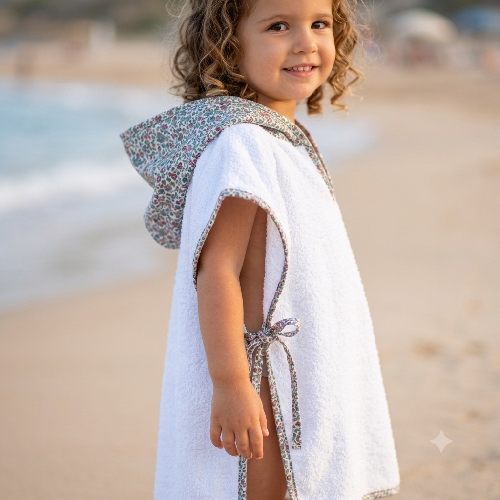 Poncho playa Green