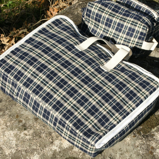 Maleta para niño o para hombre Escocés con estampado escocés, ideal como maleta de de viaje.