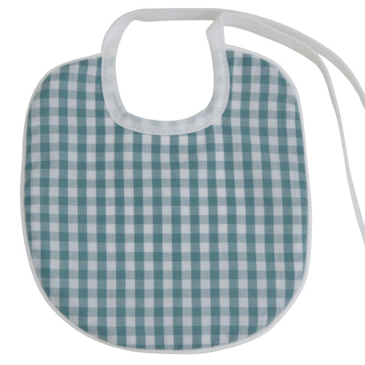 Babero para bebé vichy verde
