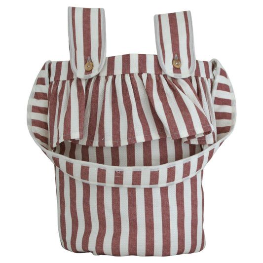 Bolsa carro redonda rayas fraise