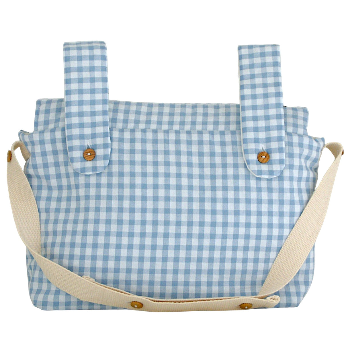 Bolsa carro mini Vichy Azul