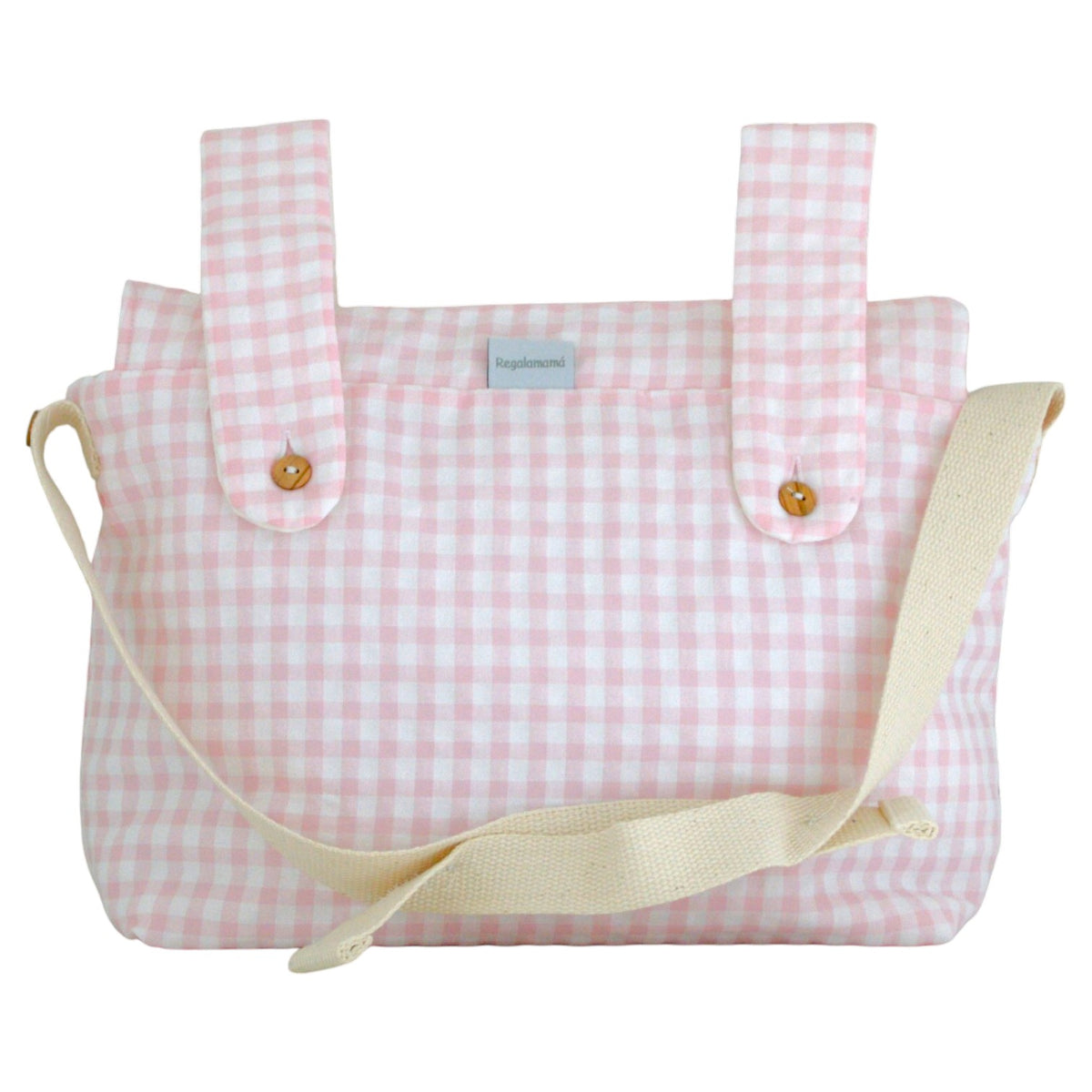 Bolsa carro mini Vichy Rosa