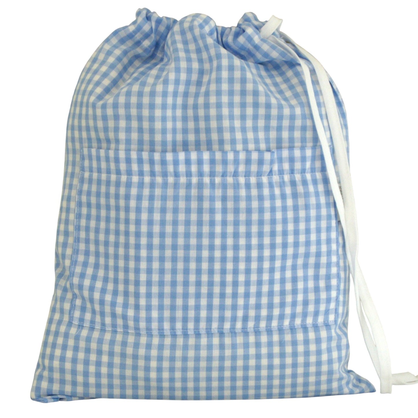 Bolsa ropa Vichy azul