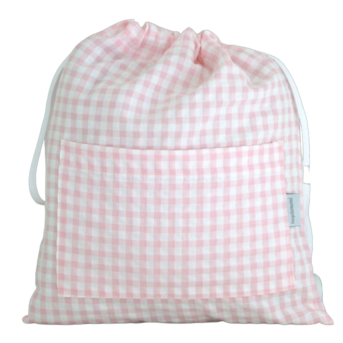Bolsa ropa vichy rosa