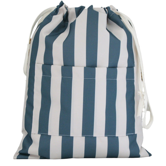 Bolsa Waterproof rayas verde azulado