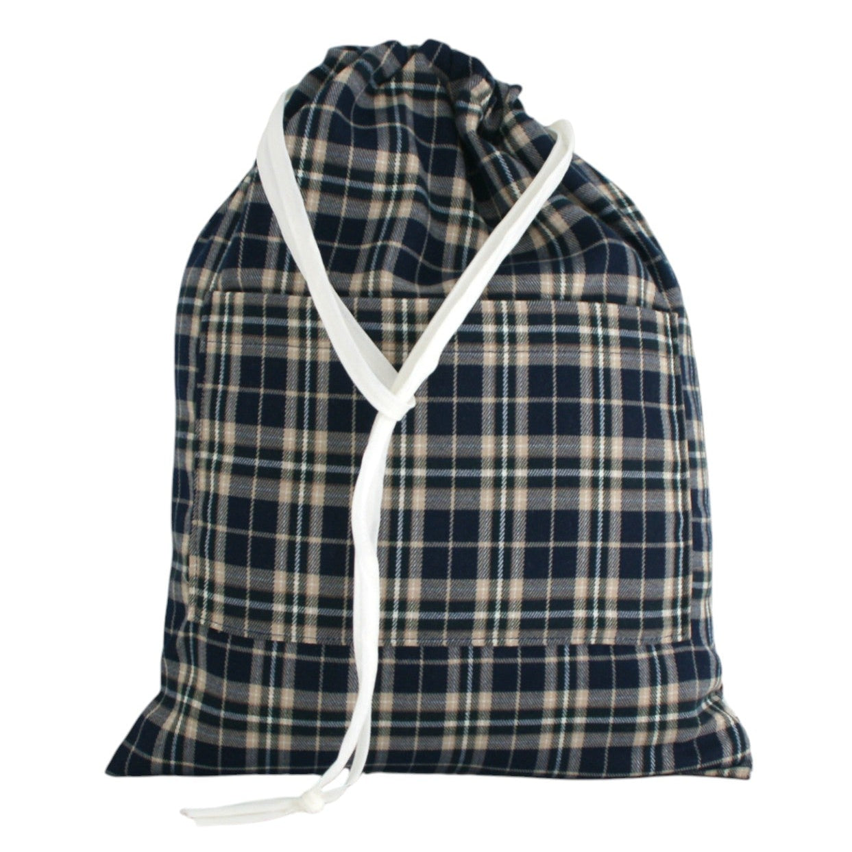 Bolsa de ropa de niño o adulto con estampado escocés