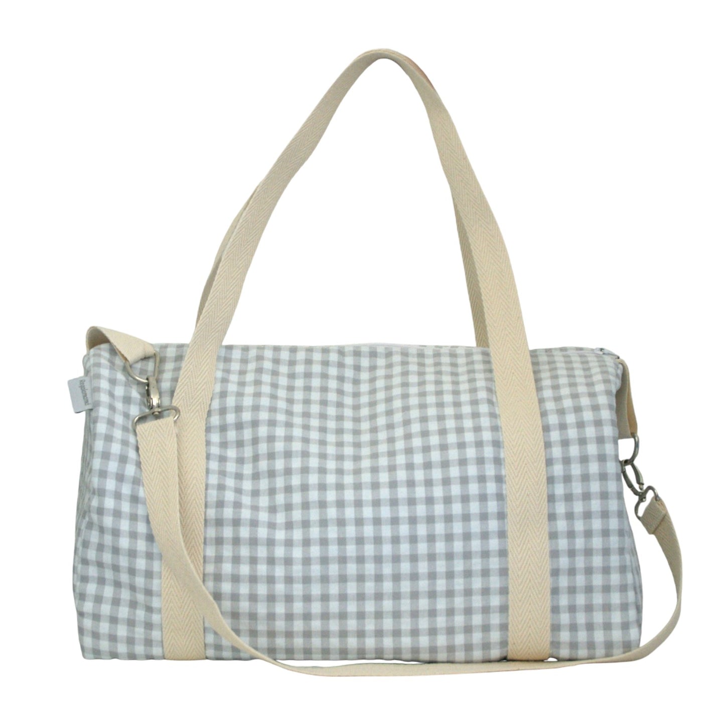 Bolso viaje vichy gris