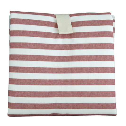 Cambiador blanco para bebés con estampado rayas