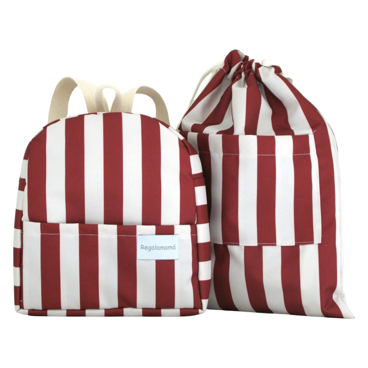 Dúo guardería Waterproof rayas red personalizado