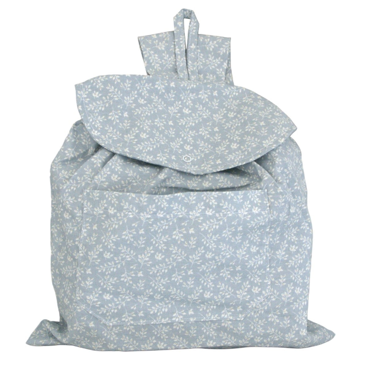 Mochila para la guardería para los niños, de estampado de ramitas azul.