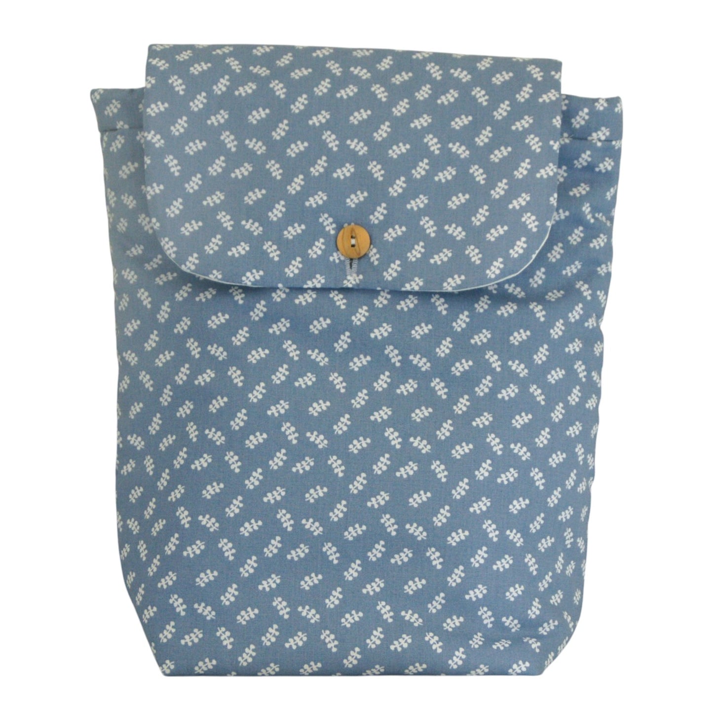 Mochila guardería impermeable Ramitas Azul