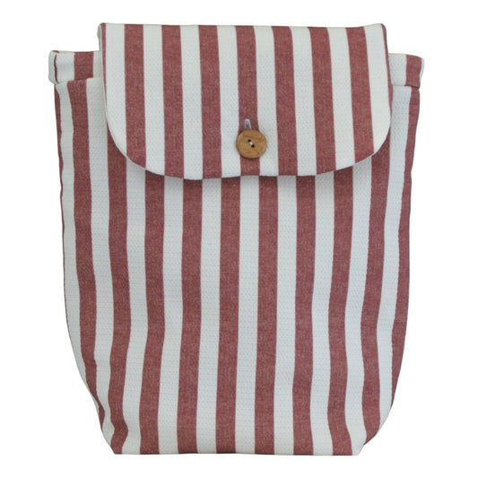 Mochila guardería impermeable rayas Fraise